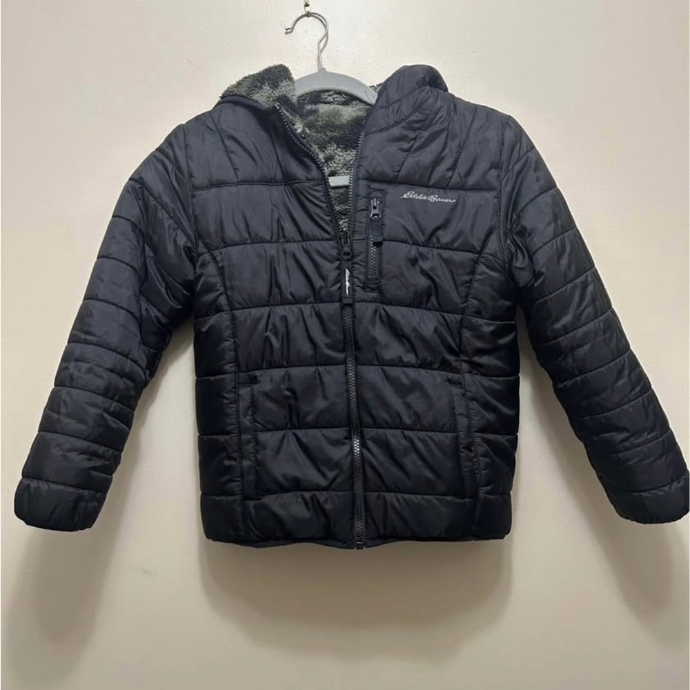 Eddie Bauer Reversible Puffer/Sherpa Jacket